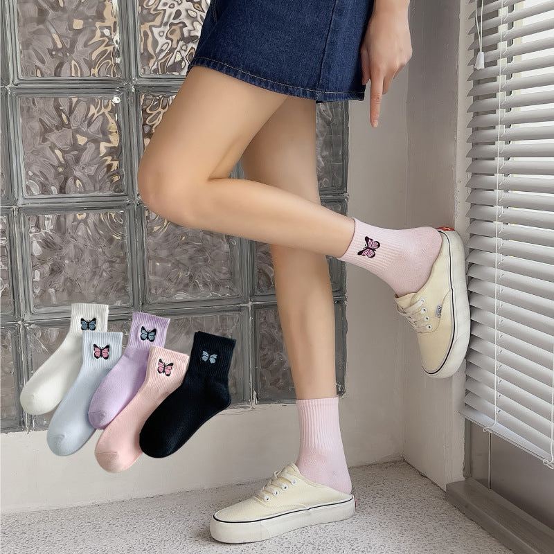 Tittut Strumpan - Butterfly 5-pack Färgmix